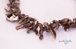 brown shell necklace