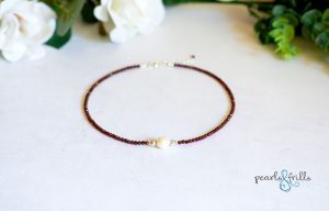 garnet pearl necklace